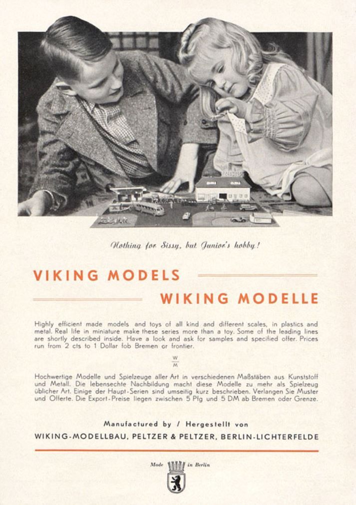Wiking Catalogue 1950