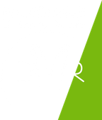 Un triangolo verde e bianco con la lettera r sopra.