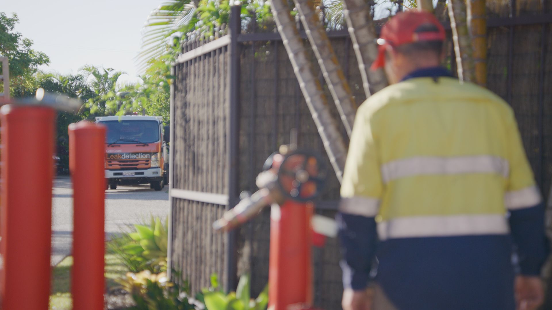 A Small Waterfall Is Coming Out Of A Drain Next To A Sidewalk — Tweed Heads Leak Detection in Casuarina, NSW