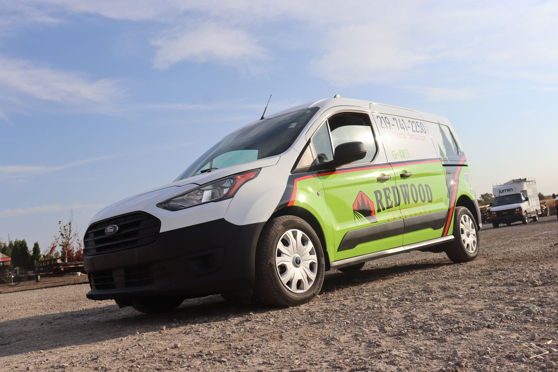 Professional landscape edging with mulch and stone in Northwest Indiana