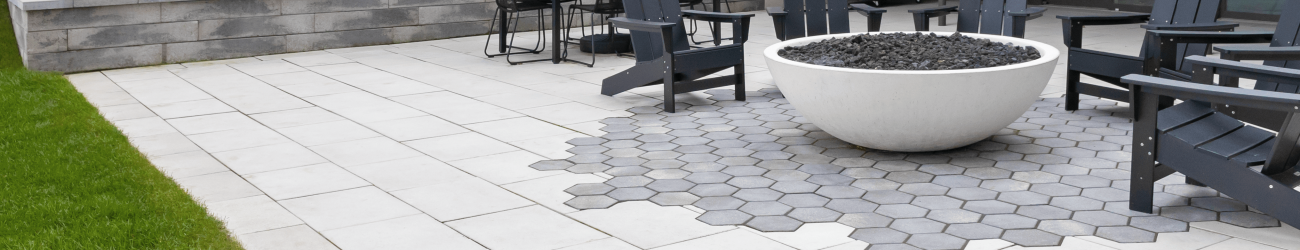 unilock paver patio design install