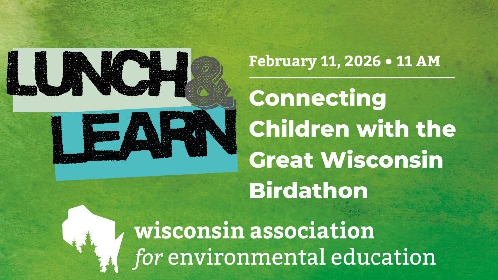 Lunch & Learn event, February 11, 2026, about connecting children with the Great Wisconsin Birdathon, hosted by the Wisconsin Association for Environmental Education.