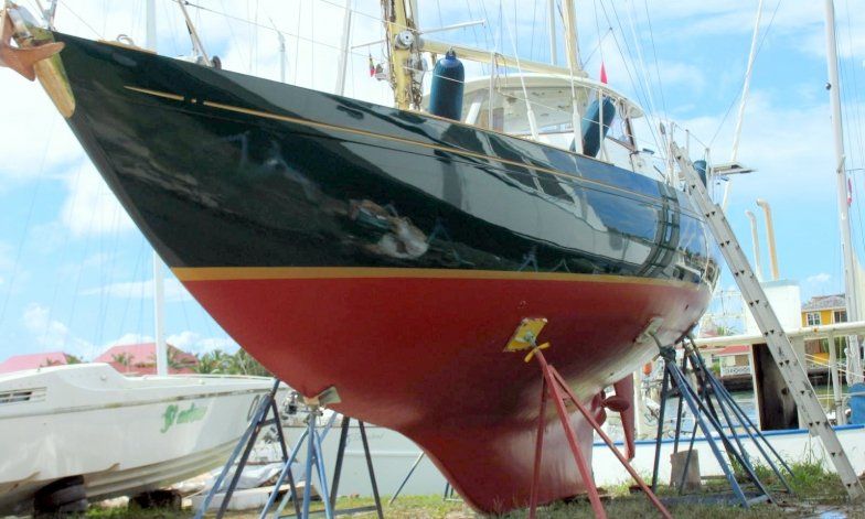 1975 Nicholson 42 on the hard