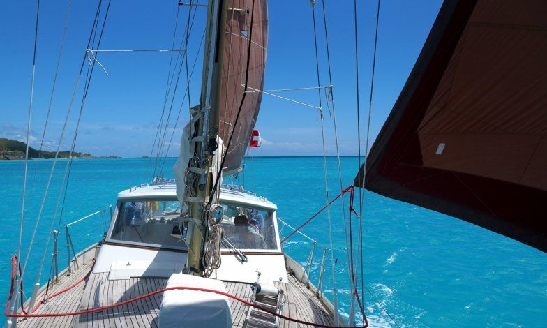 1975 Nicholson 42 sailing