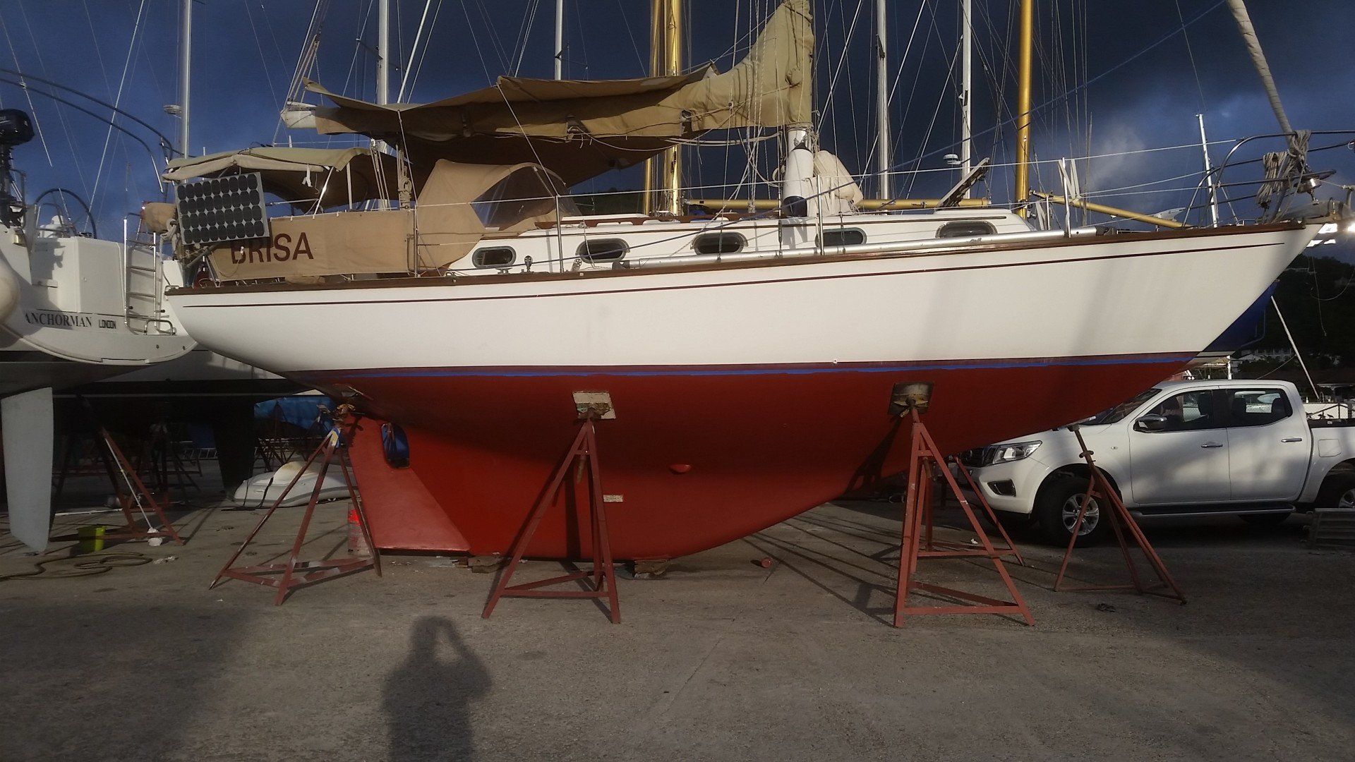 1981 Cape Dory 33 on the hard