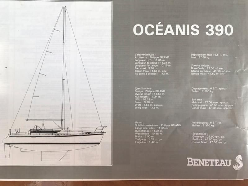 1988 Beneteau Oceanis 390 Sail Boat For Sale - www.lighthouseyachting.com