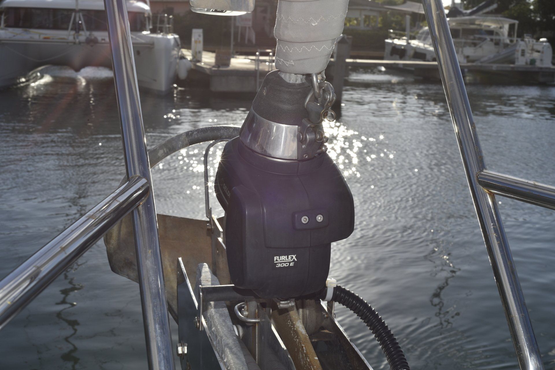 Hunter 44 DS electric furling headsail