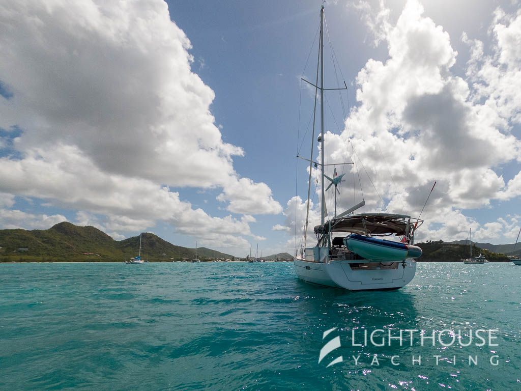 Beneteau Oceanis 45 at anchor