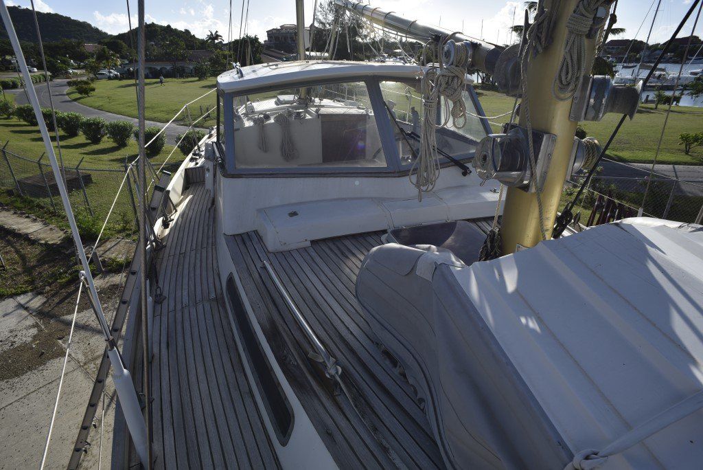 1975 Nicholson 42 Foredeck and tender