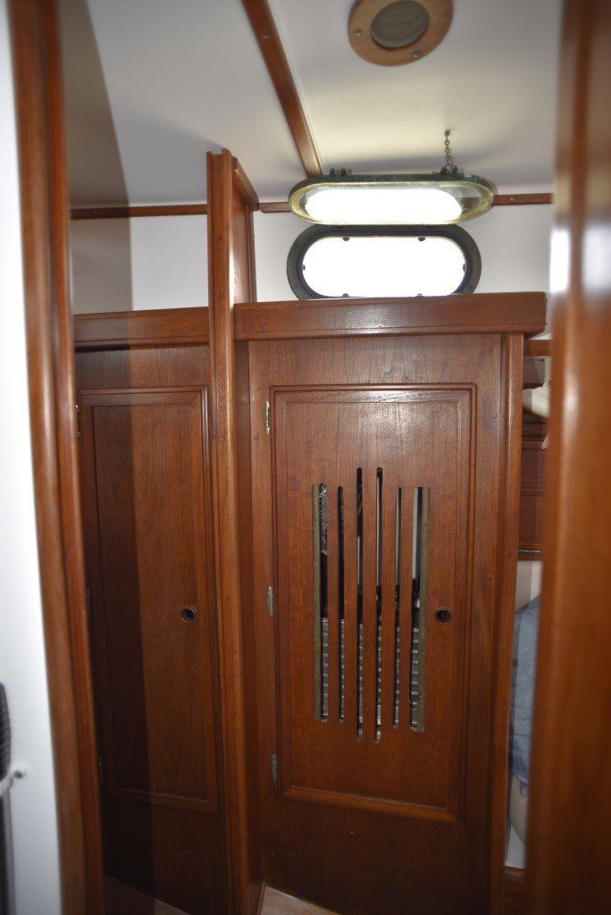 1981 Cape Dory 33 air conditioning cupboard