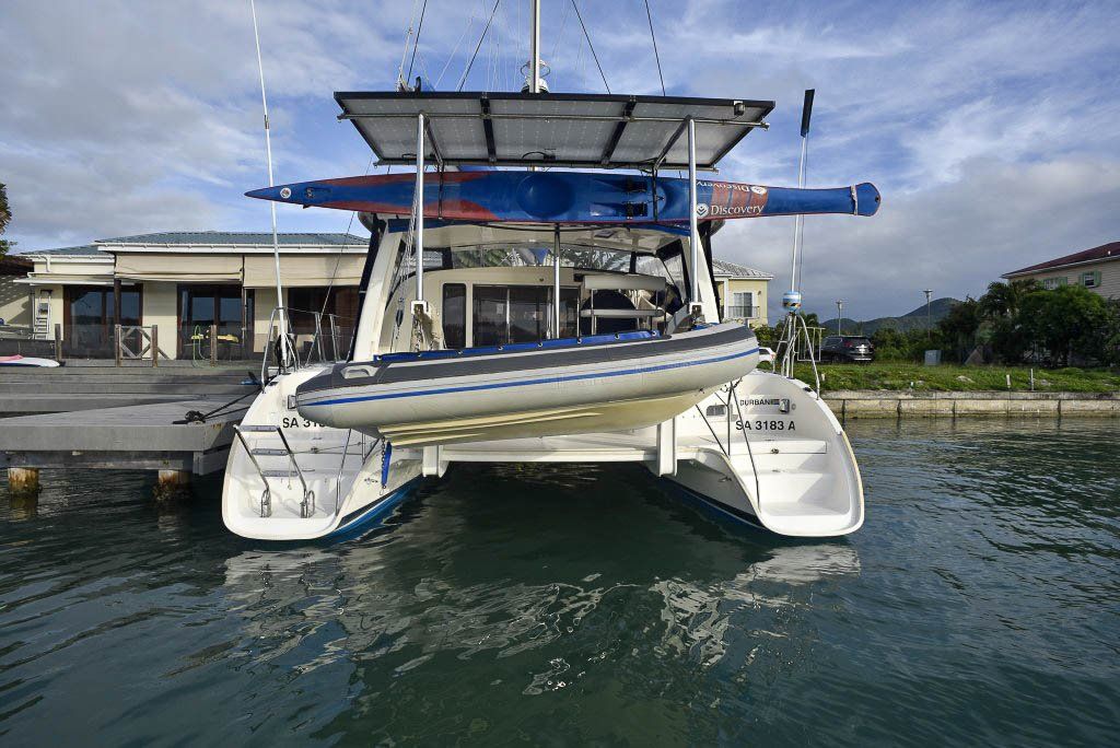 2005 Robertson and Caine Leopard 40 catamaran solar arch