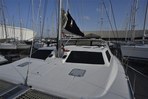 Hurricane damaged catamaran for sale in Antigua