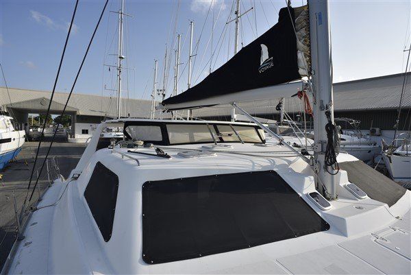 Hurricane damaged catamaran for sale in the Caribbean