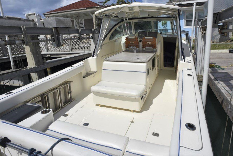 2007 Pursuit LS 345 Drummond Runner cockpit