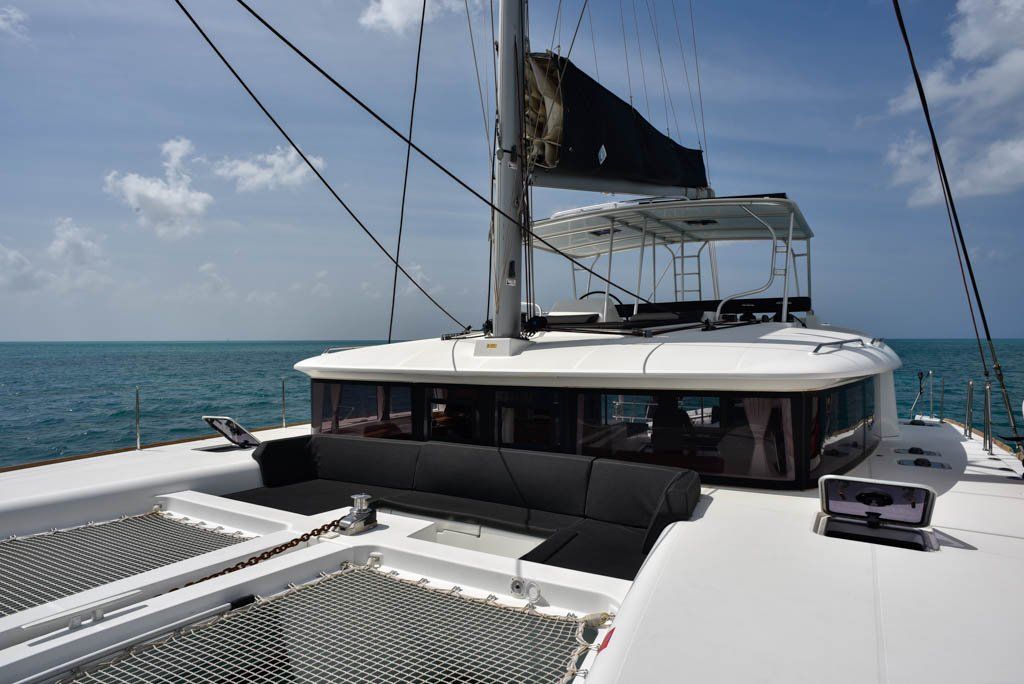 Lagoon 450F forward cockpit