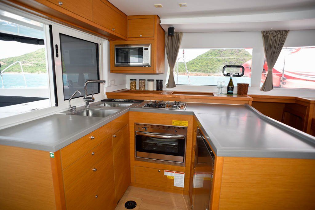 Lagoon 450F galley