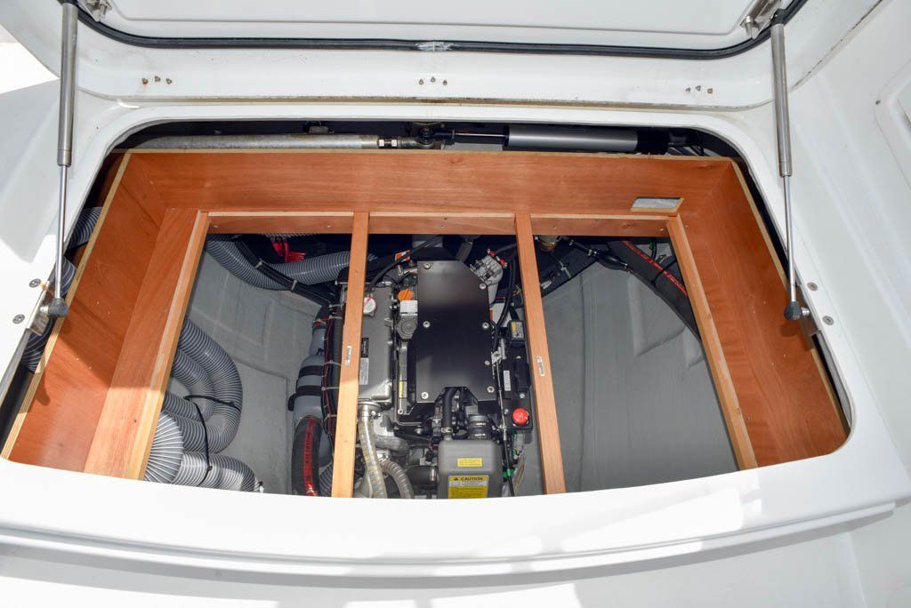 Lagoon 450F starboard engine bay