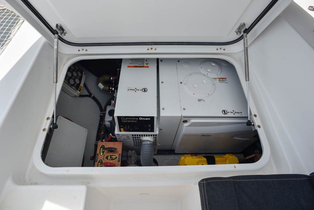Lagoon 450F generator locker