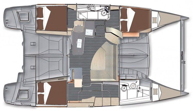 2010 Fountaine Pajot Lipari 41 Grand Large Sail Boat For Sale - www.lighthouseyachting.com