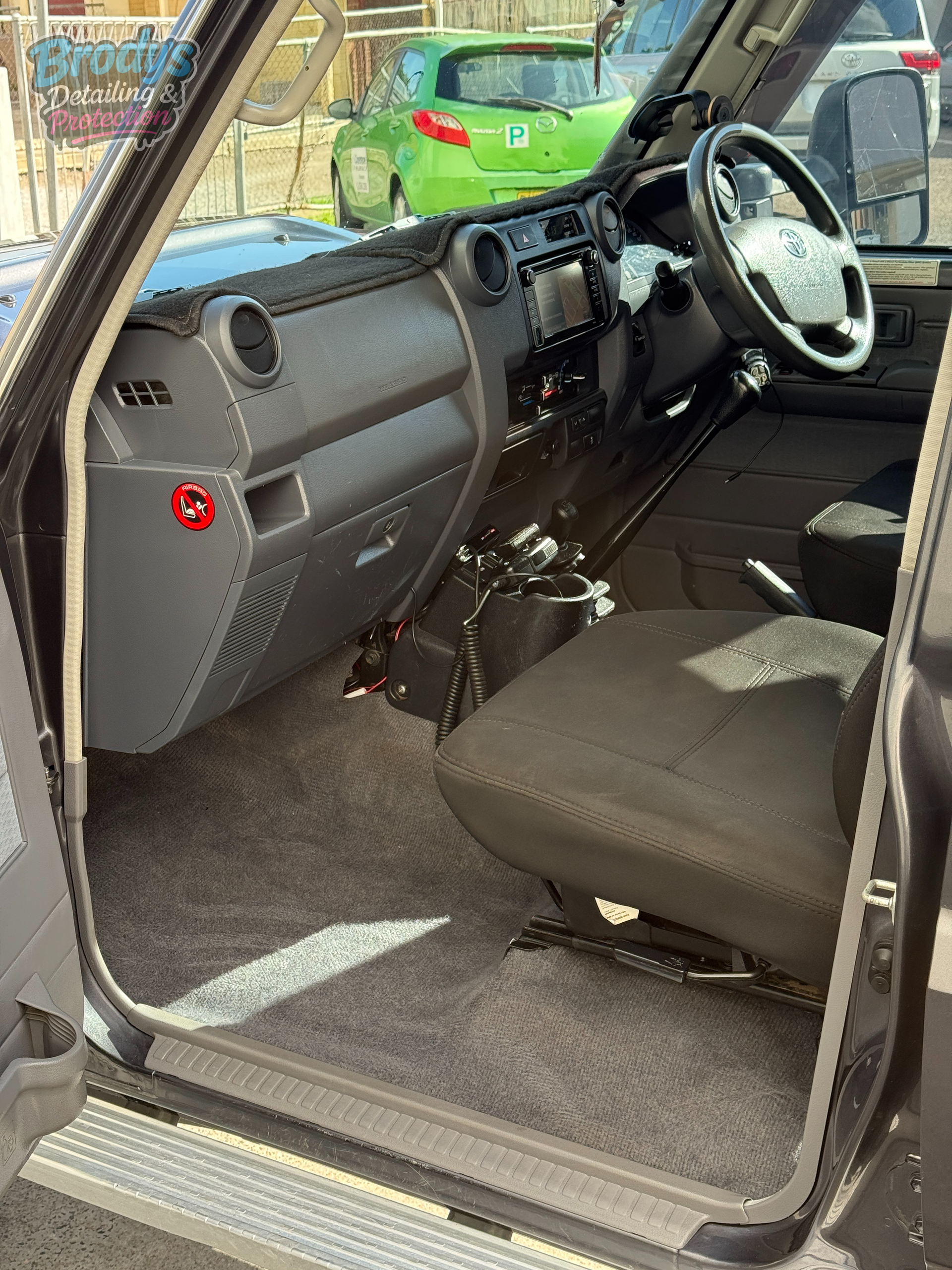 Interior of a Grey Land Cruiser Showing Dashboard — Brody’s Car Detailing In Tamworth, NSW