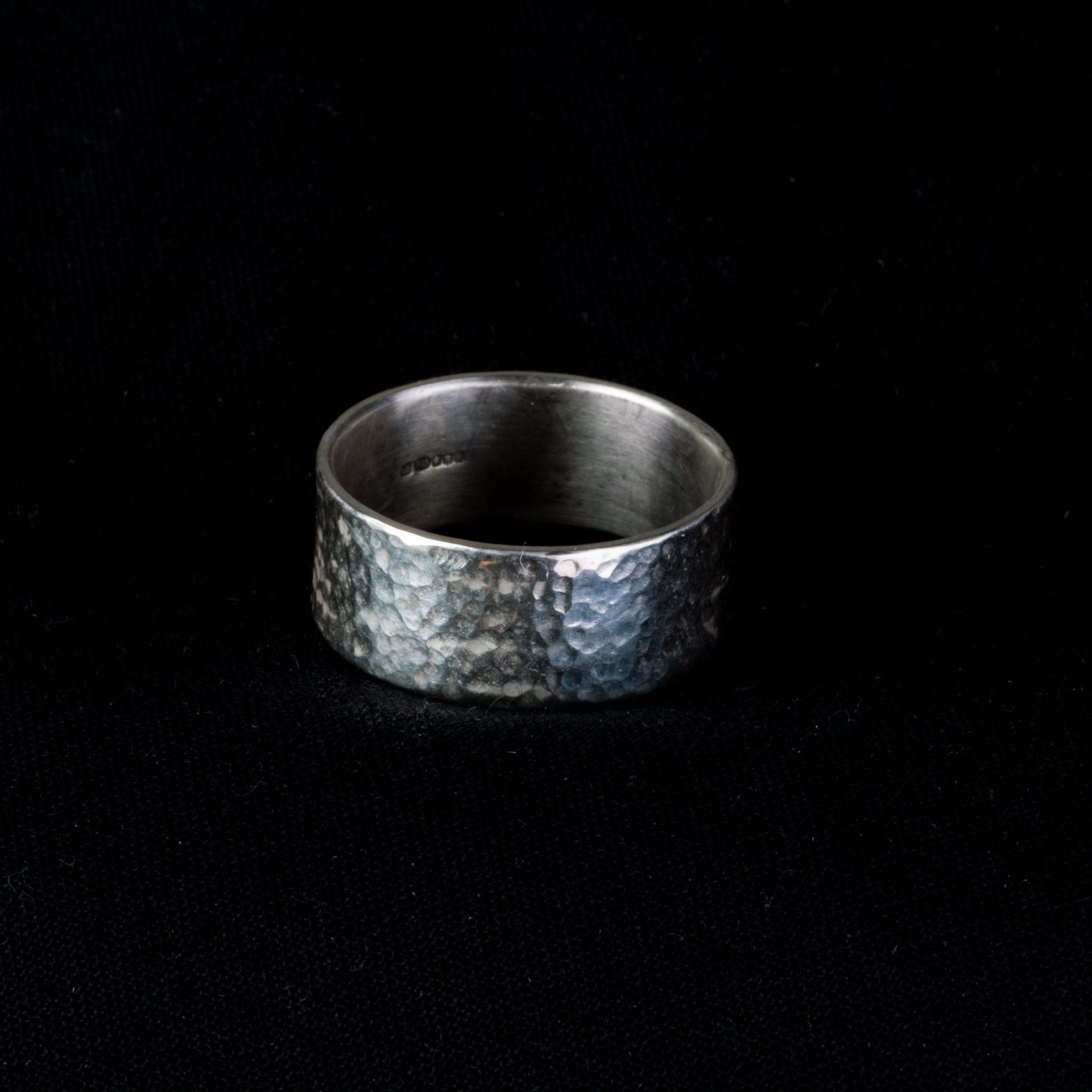 Planished silver ring © Libby Day Design