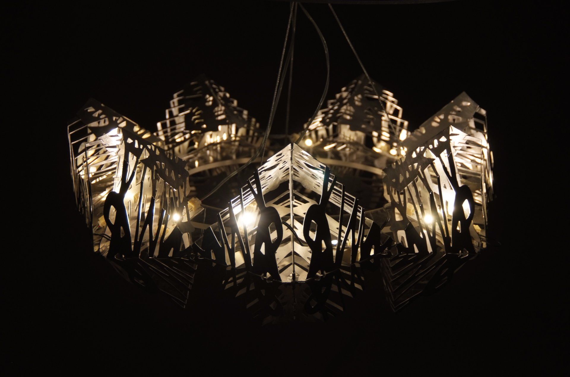 'Grass Routes', laser cut light, ©Libby Day Design