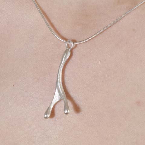 'Wish bough' silver pendant ©Libby Day Design