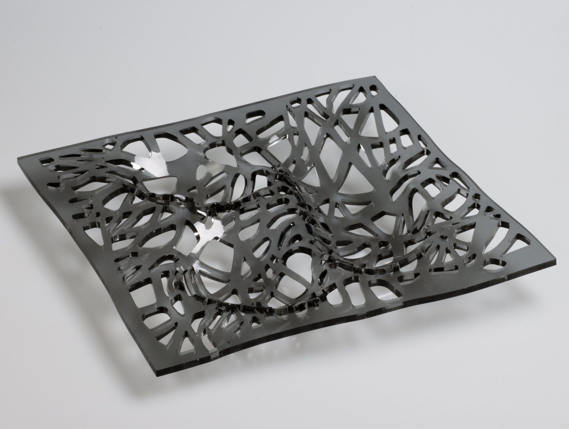 From Trees, acrylic fruit bowl, smoke glass color ©Libby Day Design