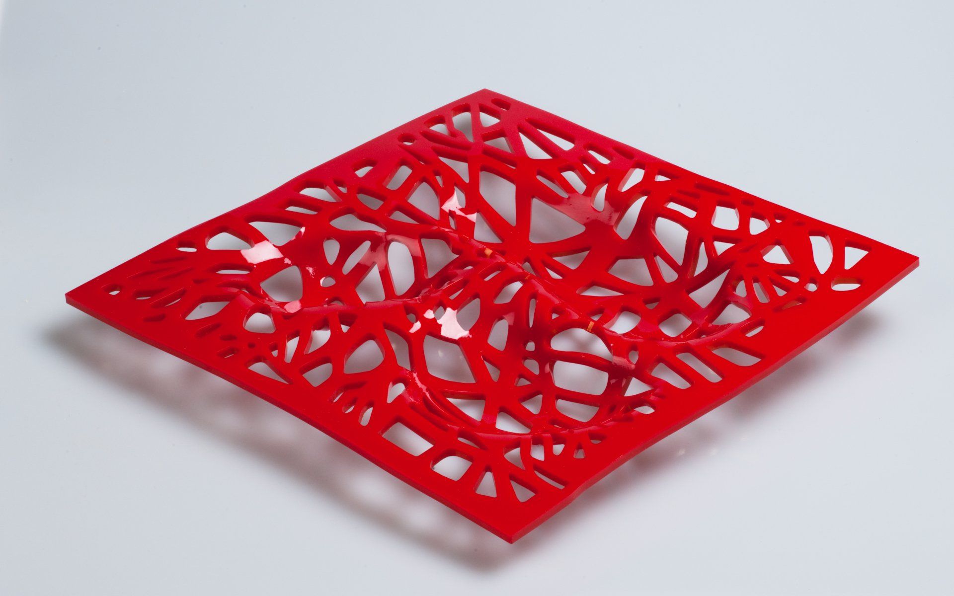 From Trees, red acrylic fruit bowl ©Libby Day Design