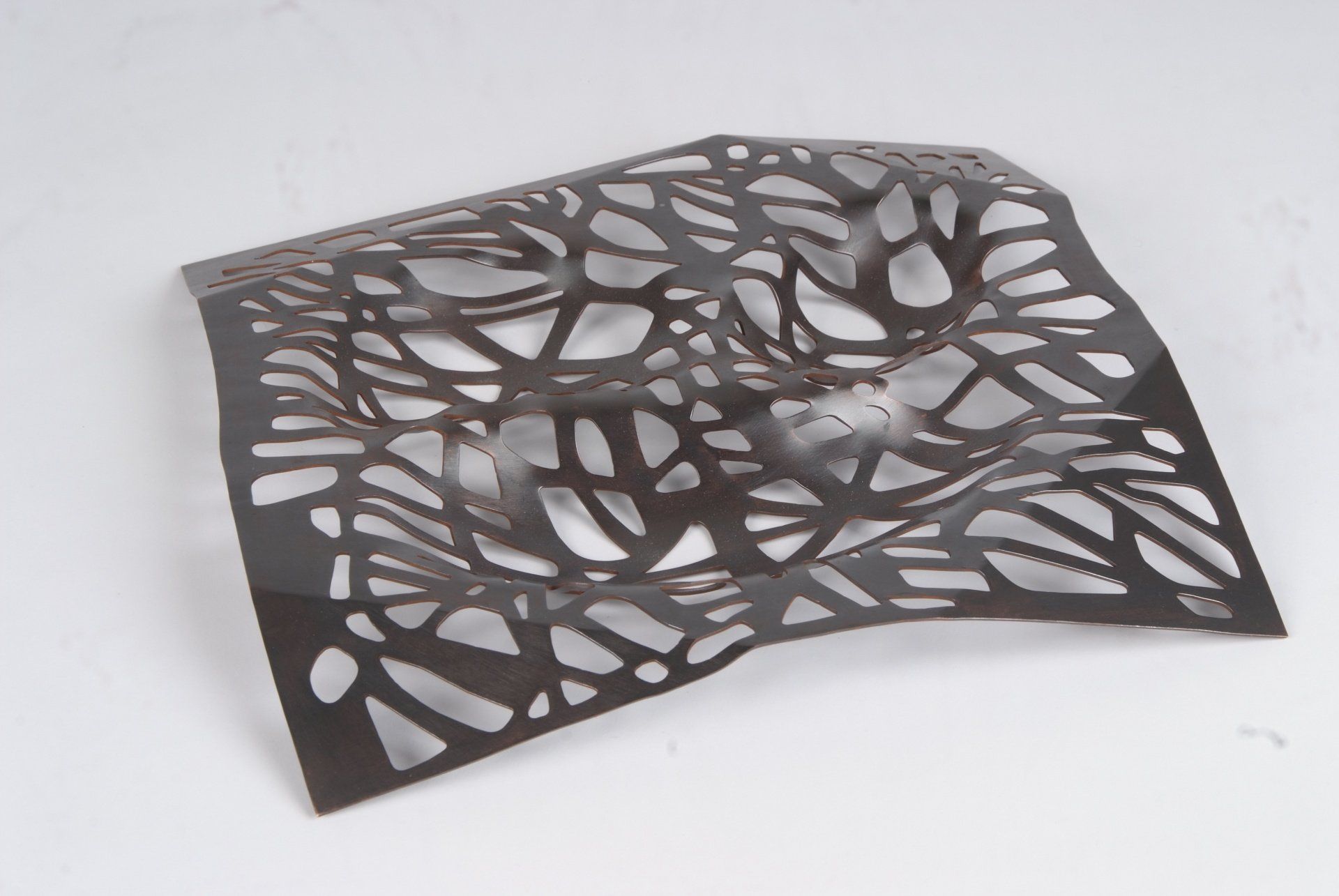 'Fallen From Trees' copper patina fruit bowl ©Libby Day Design