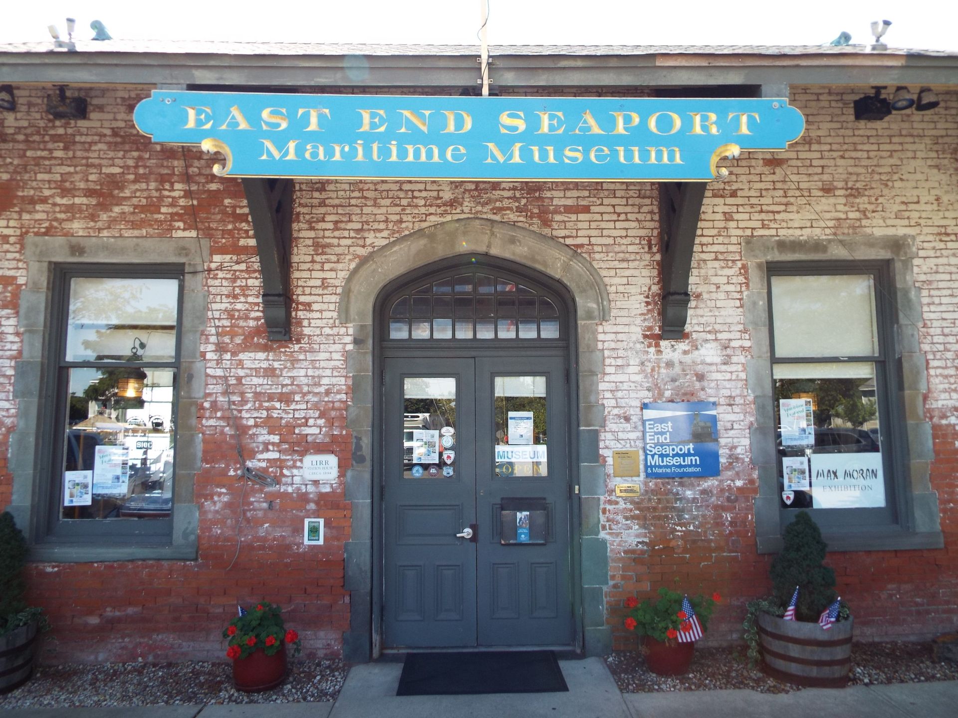 The east end seaport maritime museum is located in a brick building