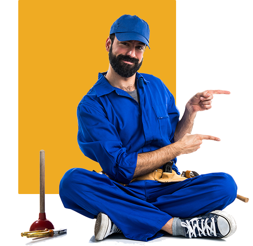 Plumbing Blue man