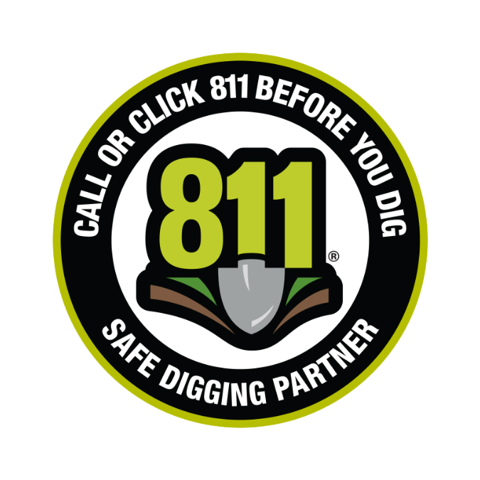 811 Call Before You Dig safe digging partner logo
