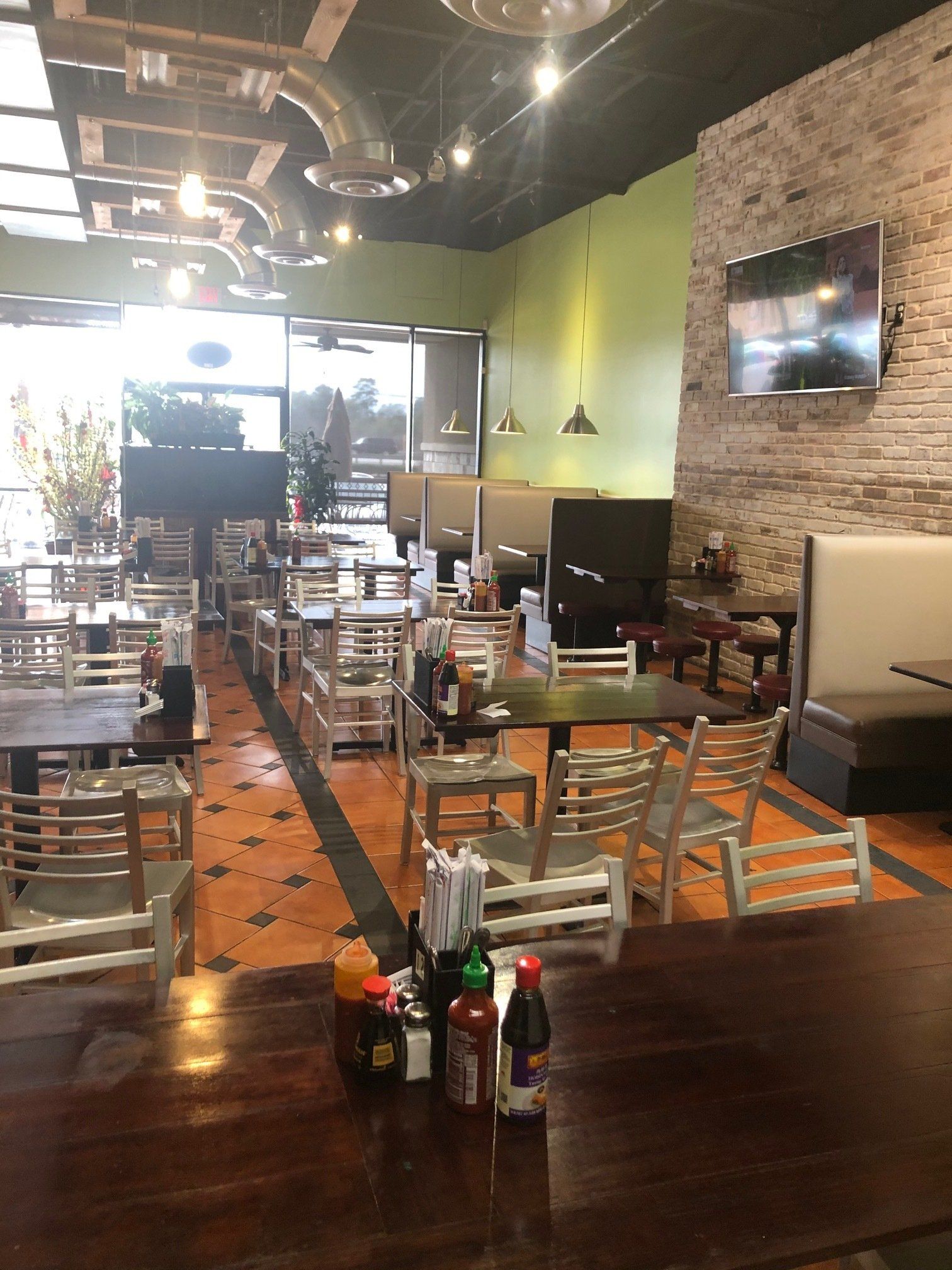 Tables and booth seating