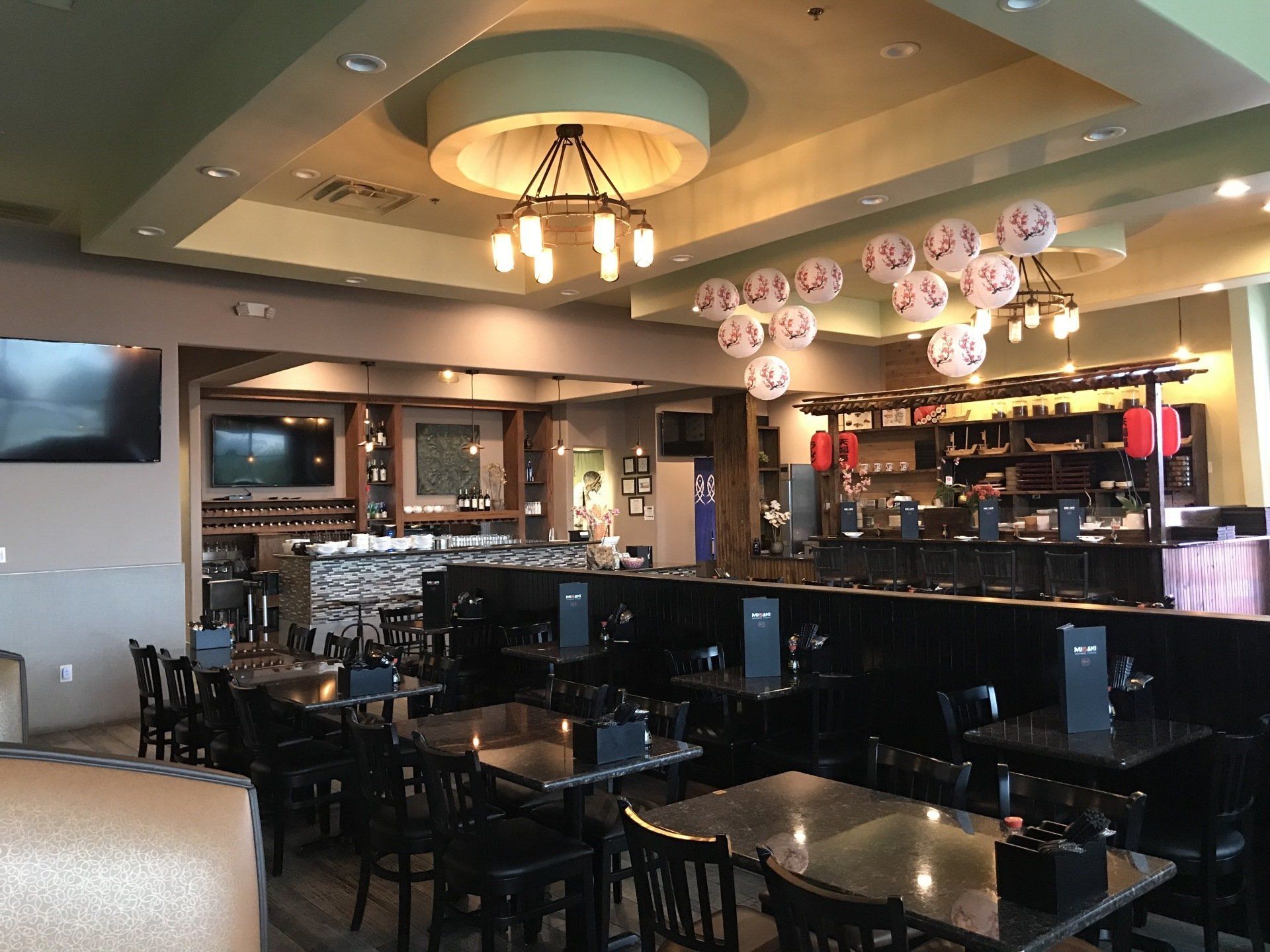 Upscale Sushi and ramen restaurant .