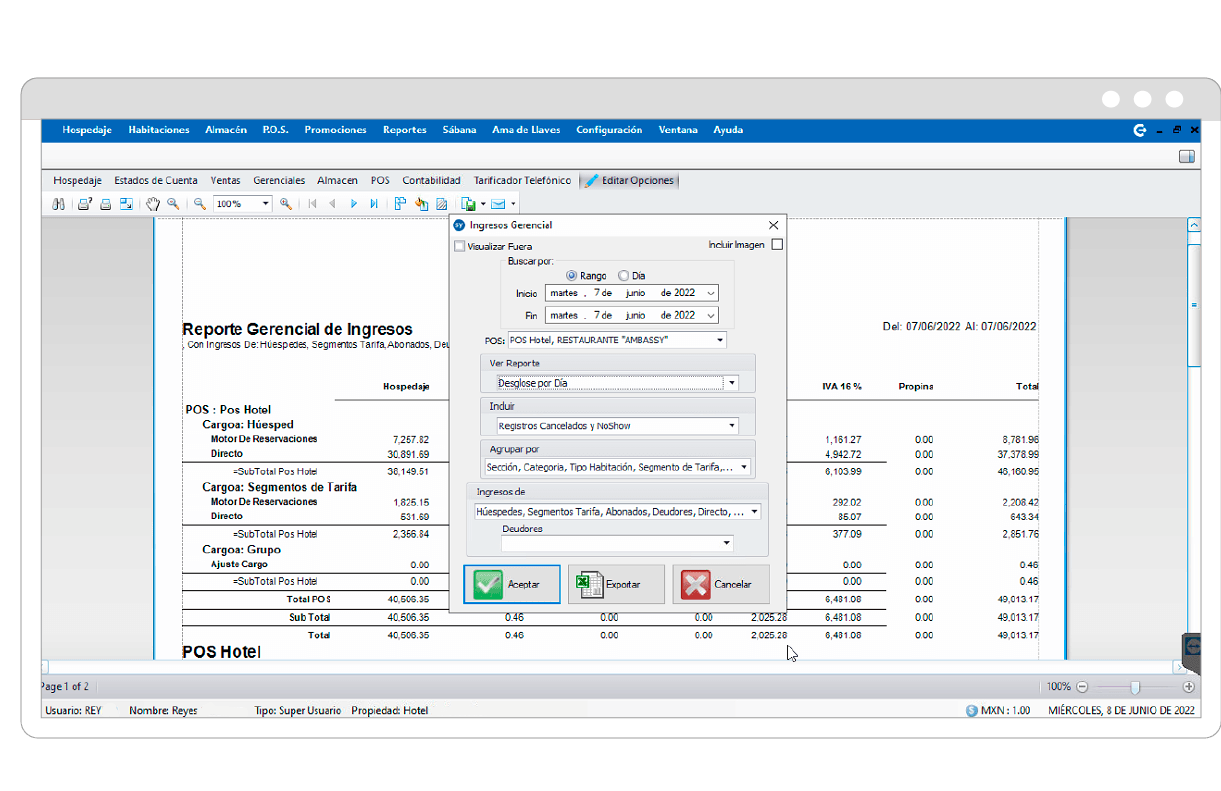 sistema de gestion hotelera pms
