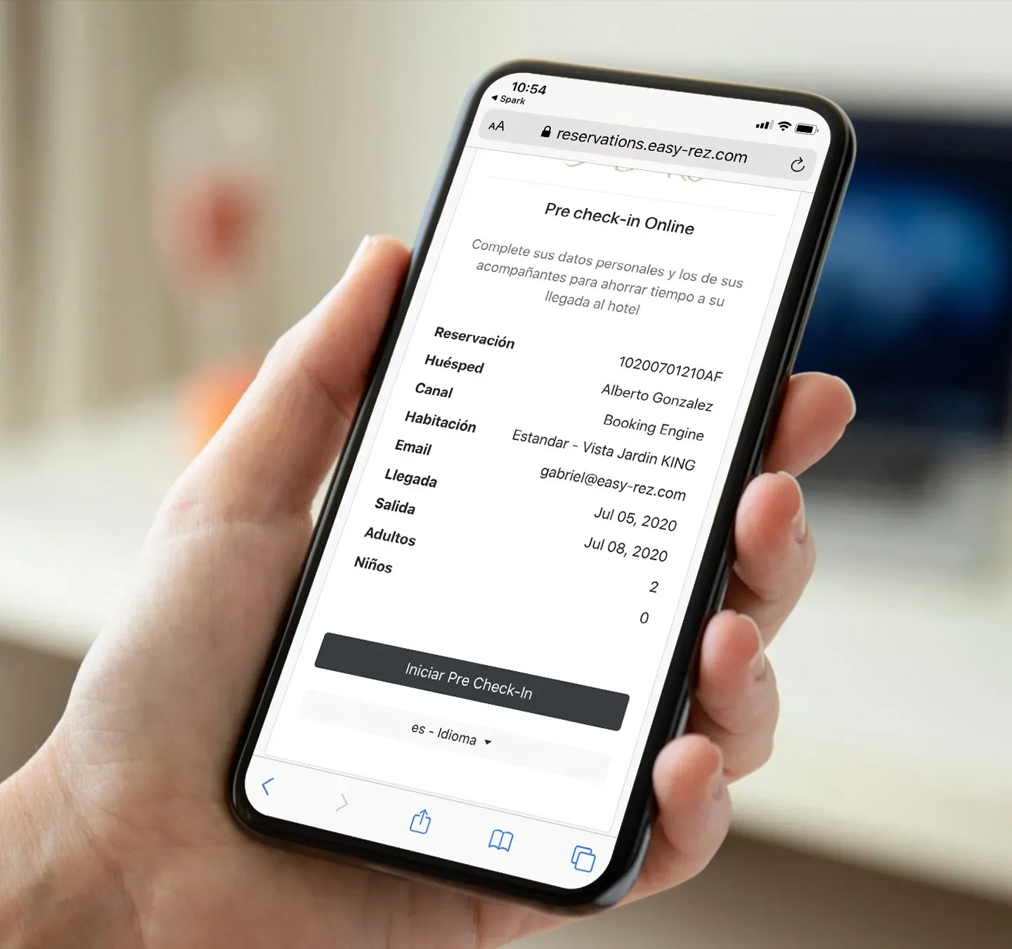 Pre Check-In en linea