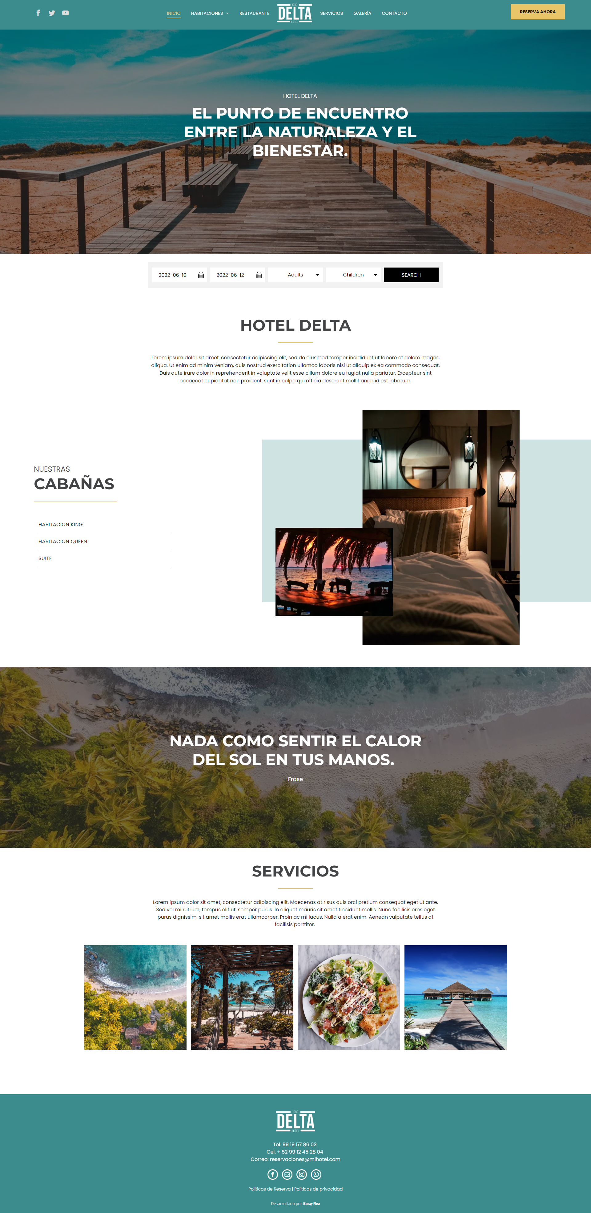 Sitio Web para Hoteles