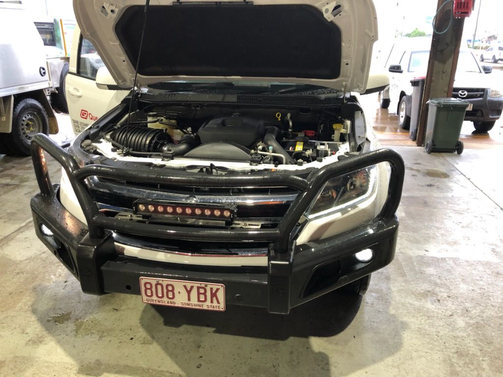 Car Open Hood — Townsville, QLD — Leslie's Auto Electrical & Air-Conditioning