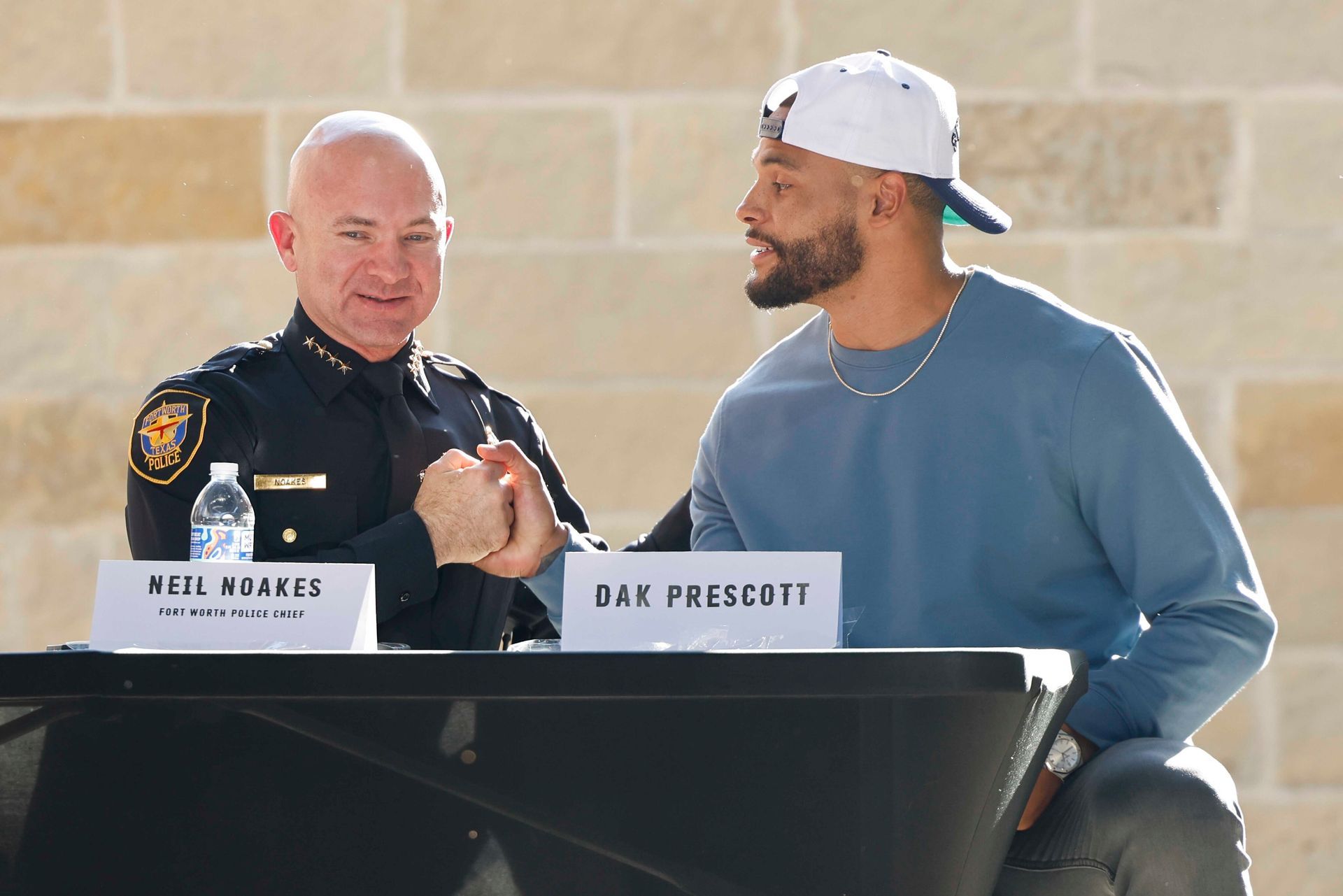 Dak Prescott with Neil Noakes