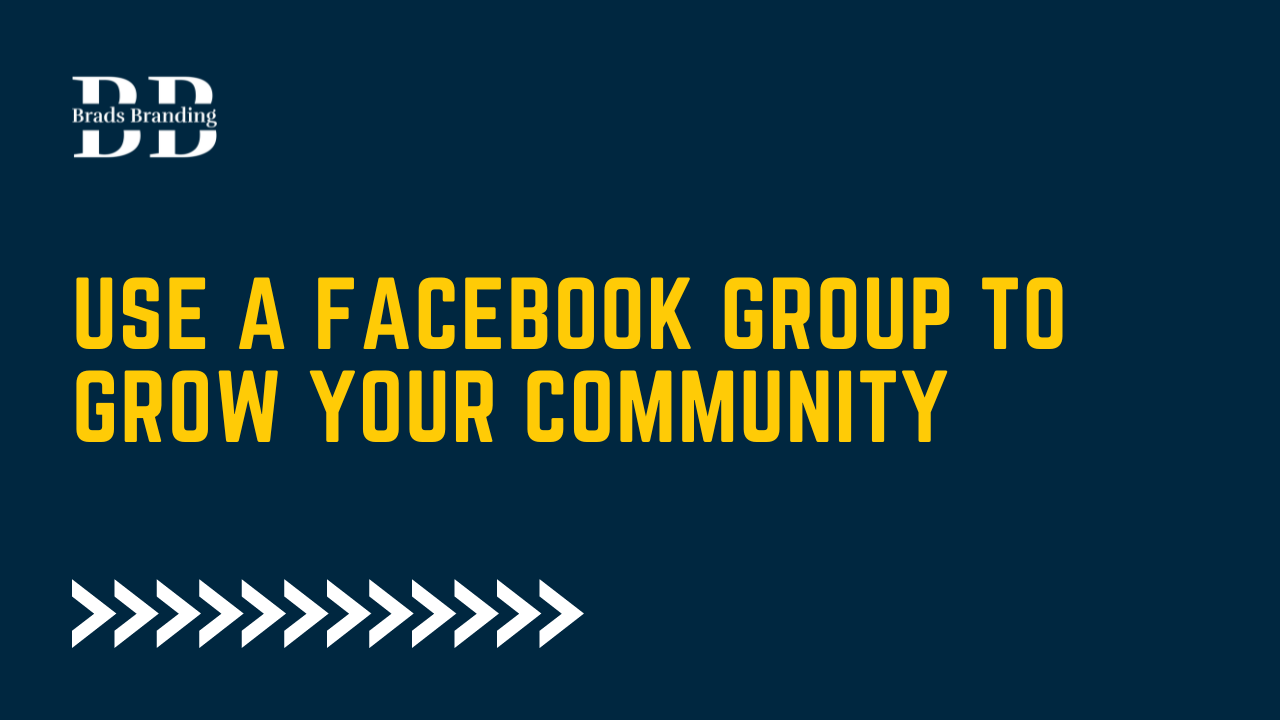 Use a facebook group to grow your community