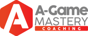 A logo for a game mastery coaching company.