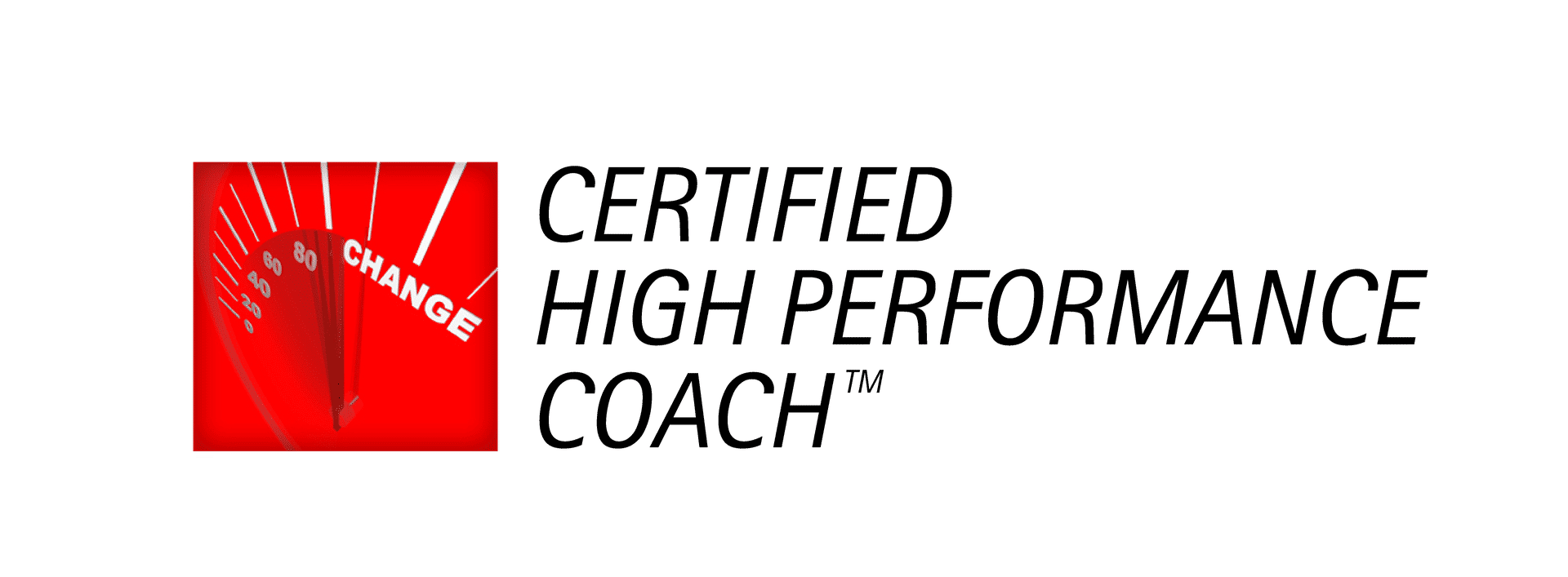 A logo for a certified high performance coach