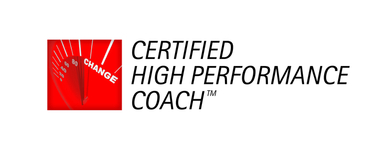 A logo for a certified high performance coach