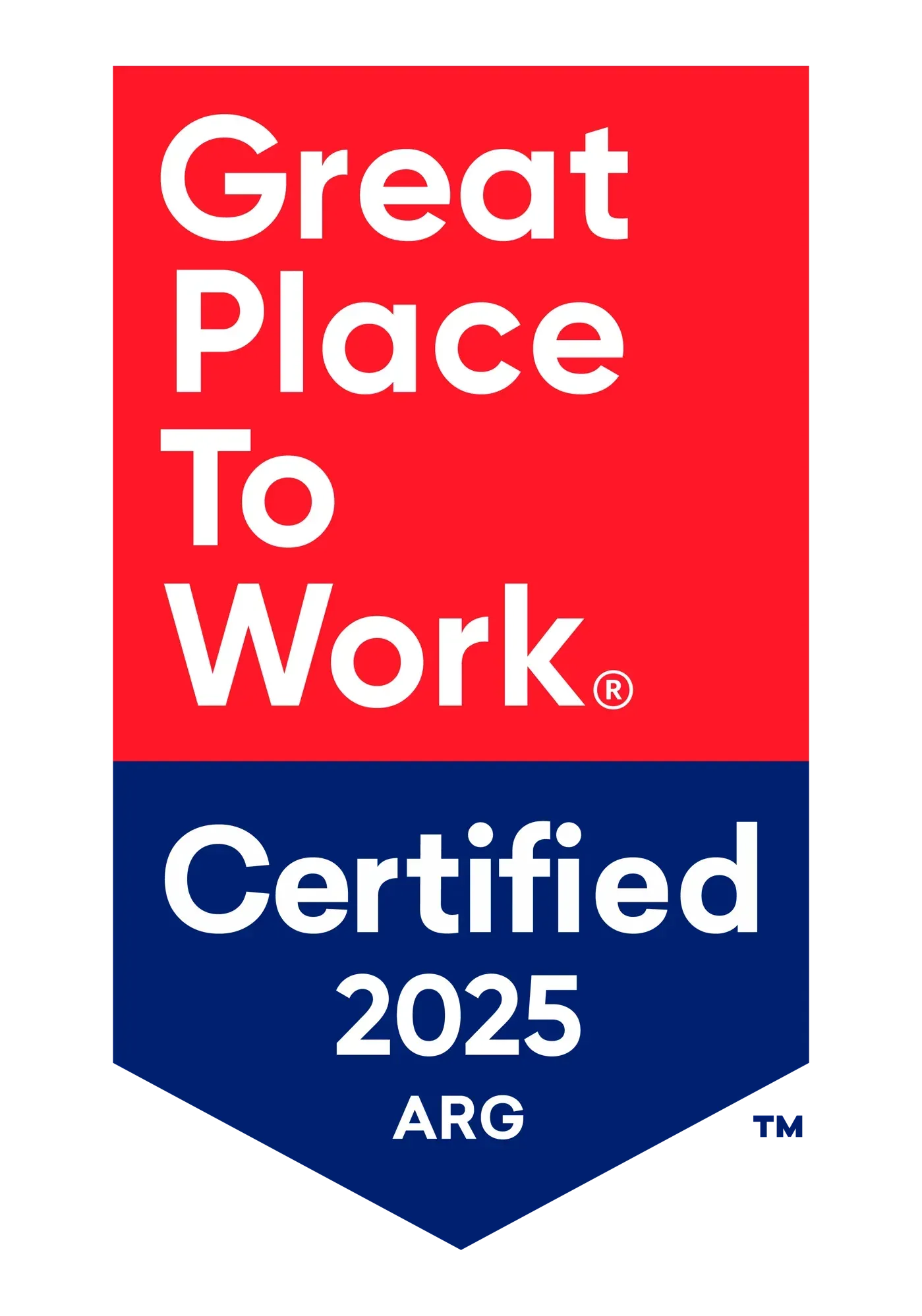 Insignia de Certificación Great Place To Work 2025