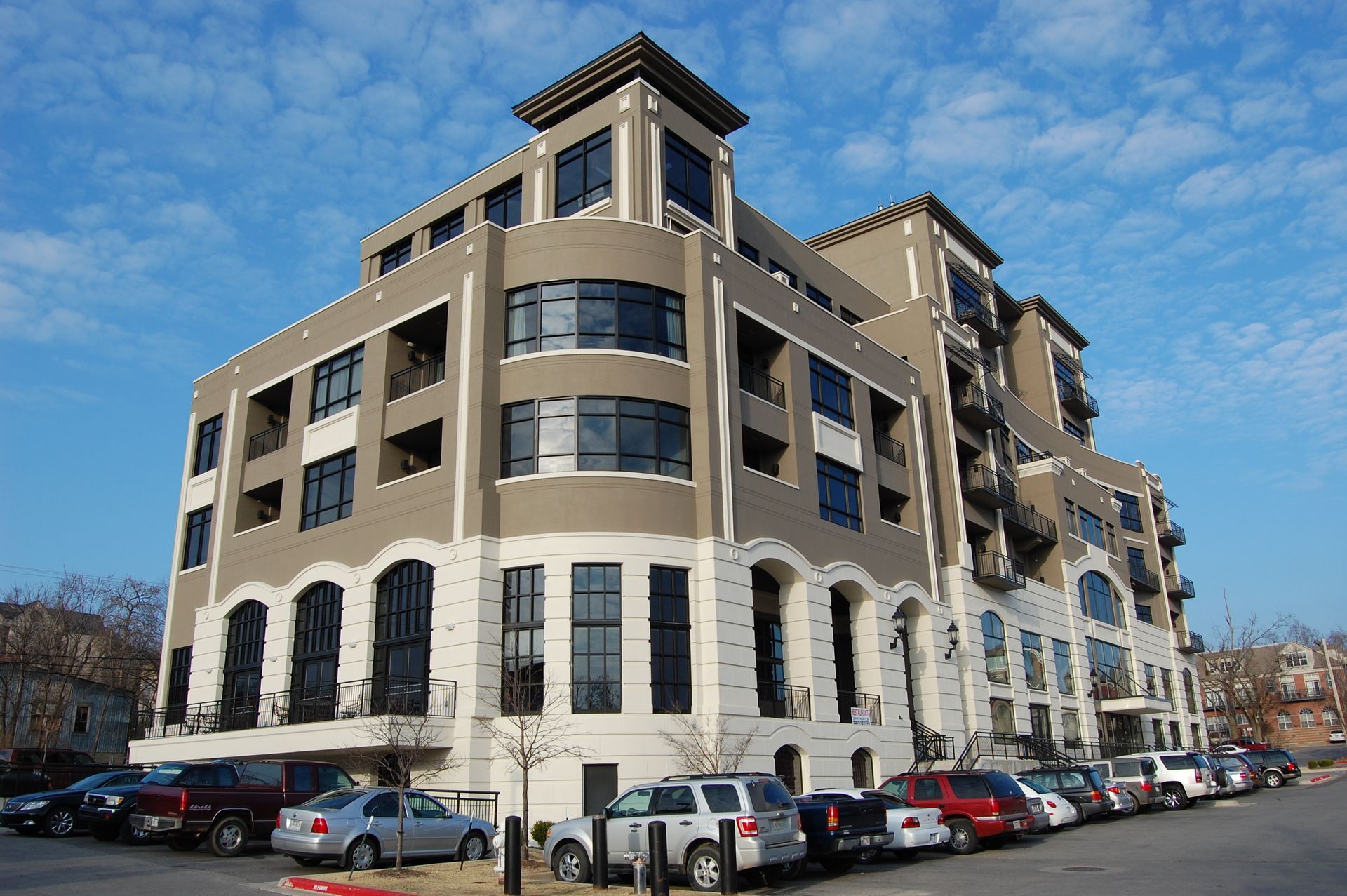 Large residential apartment complex.