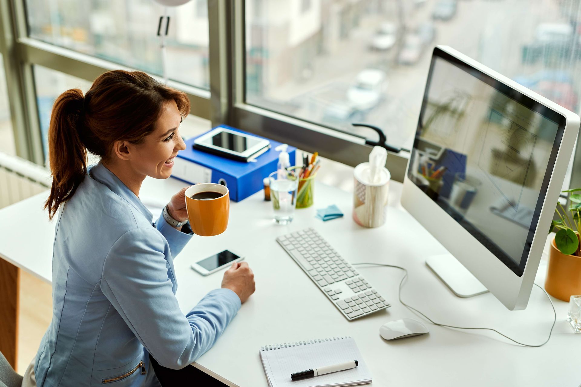 businesswoman working