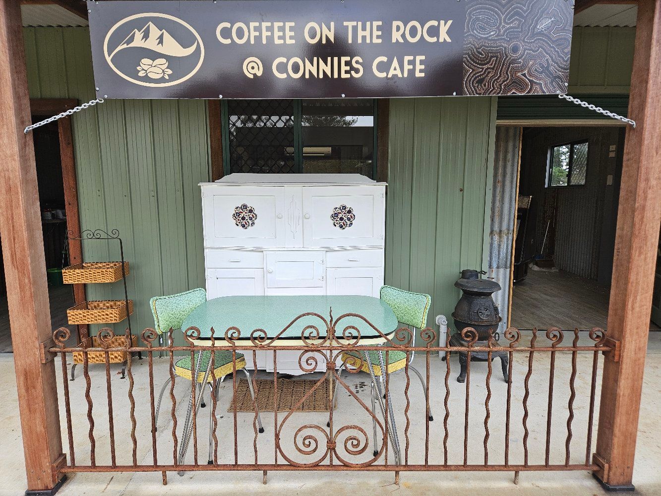 Coffee On The Rock @ Connies Cafe 
