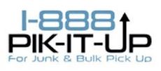 A logo for 1-888-PIK-IT-UP.