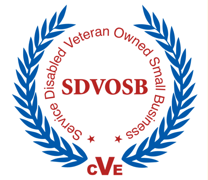 A logo for disabled veteran owned small business